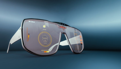 Smart glasses concept. New technology.