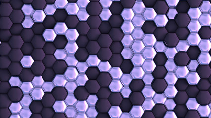 Interior pattern, architectural background. 3d illustration, 3d rendering.