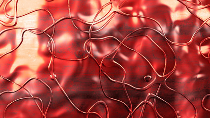 Luxury elegant metal gold background. 3d illustration, 3d rendering.