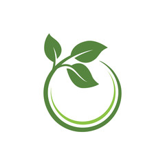 nature green leaf element vector icon. green leaves vector symbol