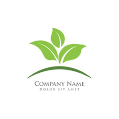 nature green leaf element vector icon. green leaves vector symbol