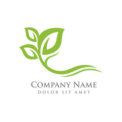 nature green leaf element vector icon. green leaves vector symbol