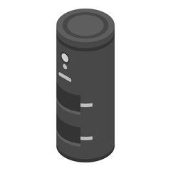 Wood fire boiler icon. Isometric of wood fire boiler vector icon for web design isolated on white background