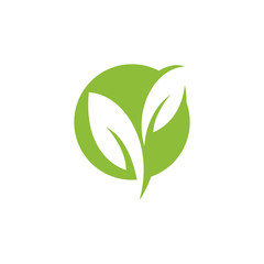 nature green leaf element vector icon. green leaves vector symbol