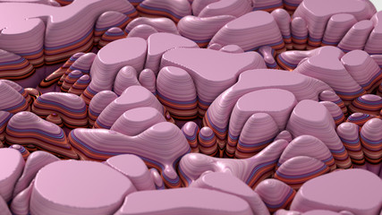 Obraz premium Soft, nice abstract background in bright colors. 3d illustration, 3d rendering.