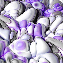 Obraz premium Soft, nice abstract background in bright colors. 3d illustration, 3d rendering.