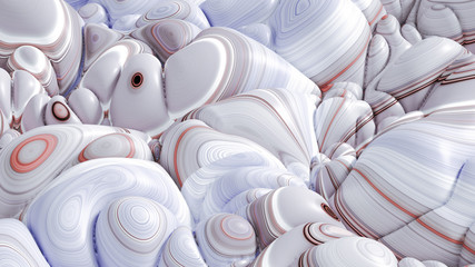 Obraz premium Soft, nice abstract background in bright colors. 3d illustration, 3d rendering.