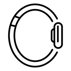 Fitness bracelet accessory icon. Outline fitness bracelet accessory vector icon for web design isolated on white background