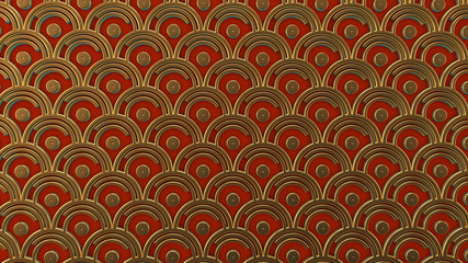 Interior pattern, architectural background. 3d illustration, 3d rendering.