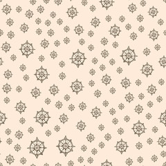 Pirate background hand drawn seamless pattern. Marine doodle.