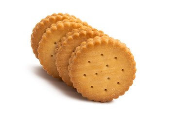 double cookie with chocolate isolated