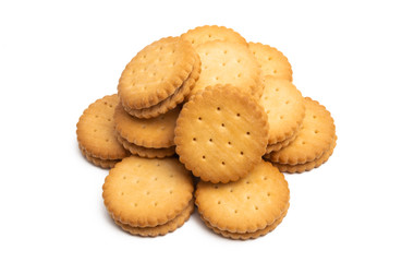 double cookie with chocolate isolated