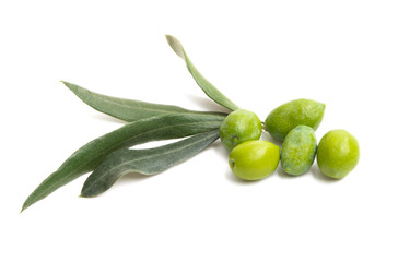 green olives isolated