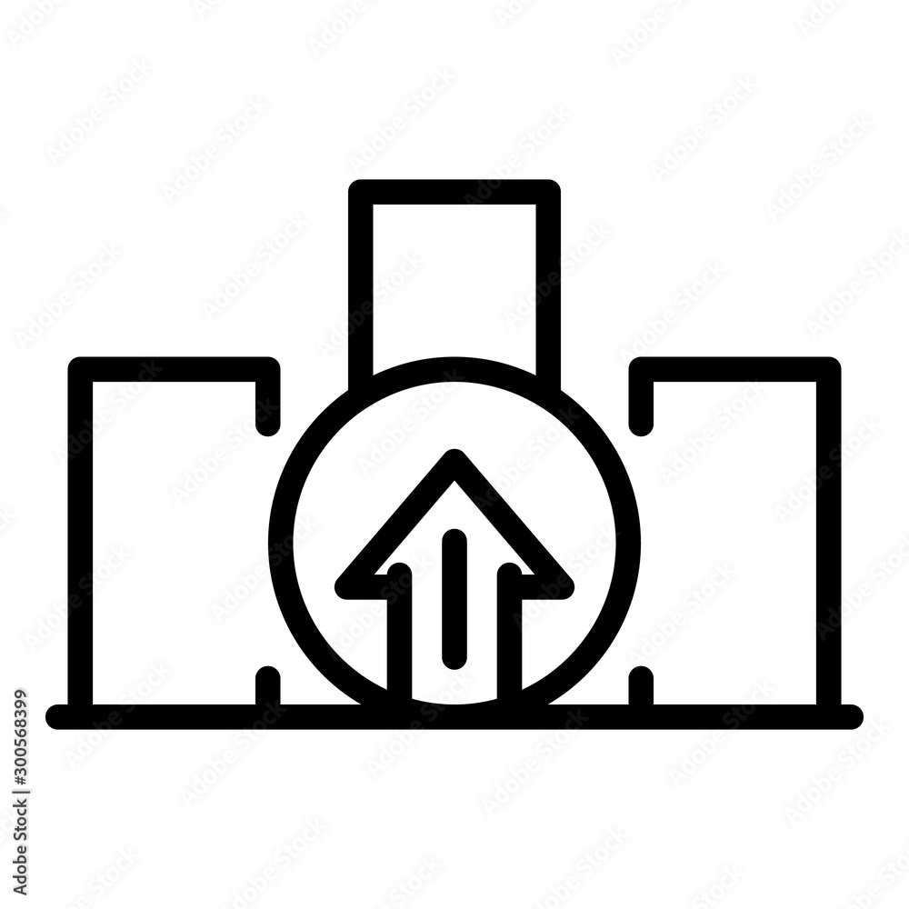 Poster startup loading icon. outline startup loading vector icon for web design isolated on white backgroun