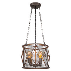 Chandelier in vintage style isolated on white background