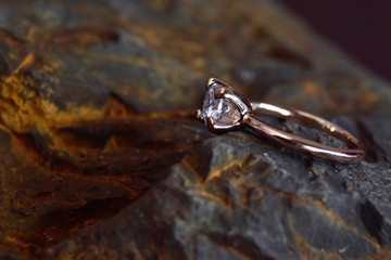 Diamond ring is a wedding ring.