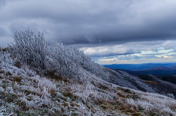 połonina Wetlińska szadź