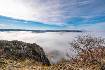 Hochnebel &uuml;ber Bad M&uuml;nster am Stein