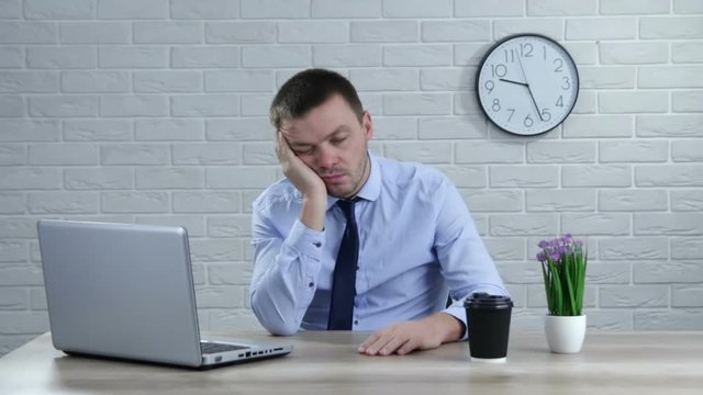Surprised man face. Shocked businessman face expression. Wow male emotion portrait.