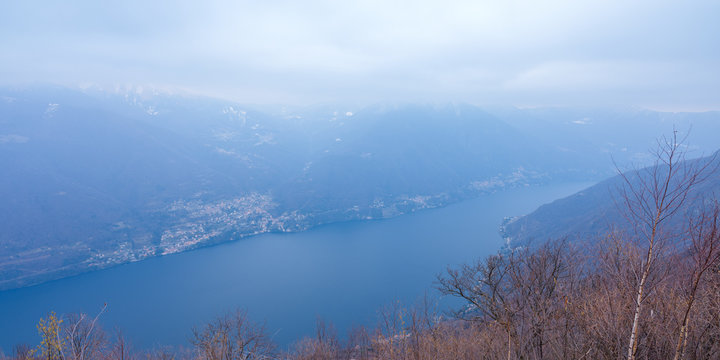 Lake Como seen from Schignano