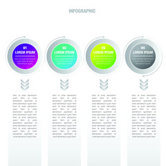 Abstract infographics icon options template. Vector illustration. Can be used for workflow layout, diagram, business step options, banner, web design