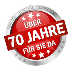 Button - Über 70 Jahre für sie da