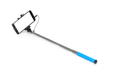 Smartphone with selfie stick