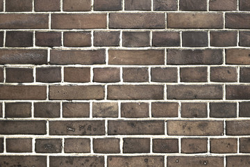 Photo of old brick wall for background material