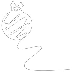 Christmas banner with decoration element, vector illustration