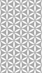 Seamless flower of life pattern of sacred geometry