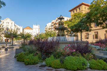 Fototapeta na wymiar Plaza de Navarra. Huesca, Comunidad de Aragón