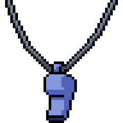 vector pixel art whistle