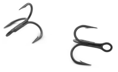 Sharp treble hooks for fishing