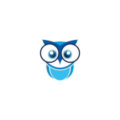 owl logo design vector template white background