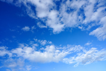 Fototapeta na wymiar Beautiful clouds in the blue sky