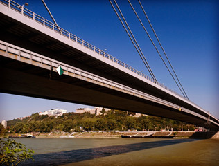  NOVY MOST, NEW BRIDGE OVER THE DANUBE RIVER, BRATISLAVA, SLOVAKIA