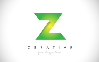 Z Letter Design Icon With Paper Cut Design Vector Logo Illustration