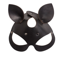 Black cat mask for role games.