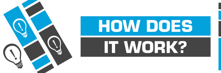 How Does It Work Blue Grey Line Boxes Bulbs 