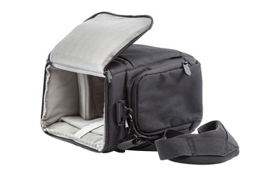 Naklejka premium Photo bag isolated on a white background