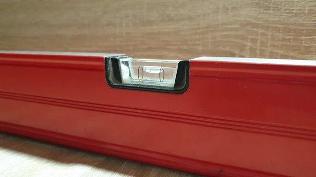 Construction level. Professional building level. Shockproof level.