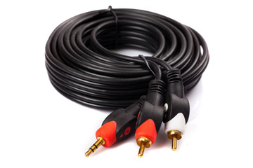 A normal RWY RCA connector cable used to connect stereo audio video equipments