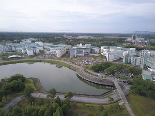 Kuching, Sarawak / Malaysia - October 16 2019: The buildings and scenery of University of Malaysia Sarawak (Unimas) Kuching, Sarawak of the Borneo island