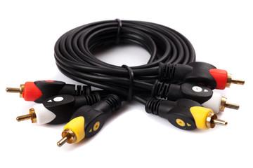 A normal RWY RCA connector cable used to connect stereo audio video equipments