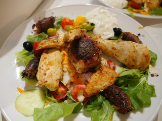 Salat mit Hähnchen