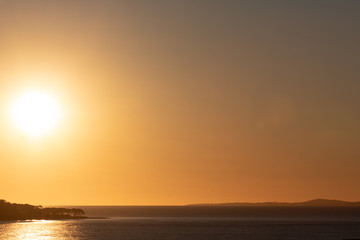 Fototapeta premium Pôr do sol em Punta del Leste, Uruguai
