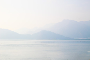 Foggy seascape, perfect background