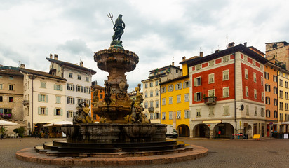 Obraz premium Fountain of Neptune in Trento