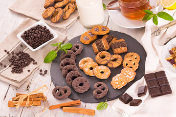 Shortcrust pastry biscuits.