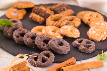 Shortcrust pastry biscuits.